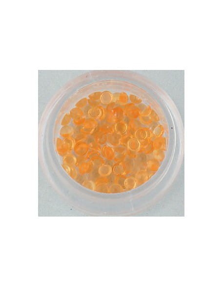 Ozdoby perełki szklane duże 100szt - pomarańczowe