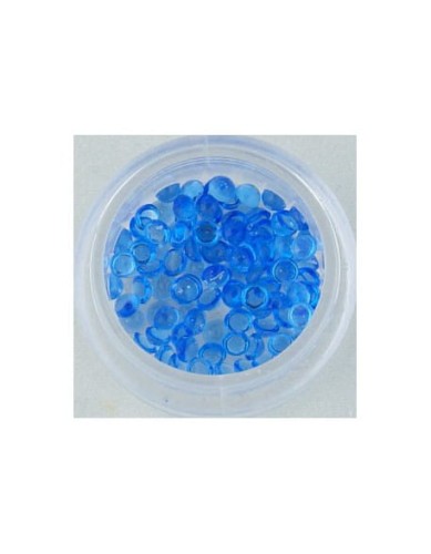Ozdoby perełki szklane duże 100szt - niebieskie