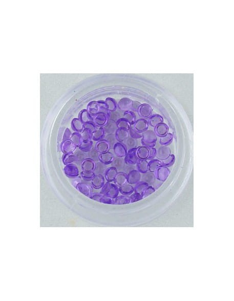 Ozdoby perełki szklane duże 100szt - fioletowe