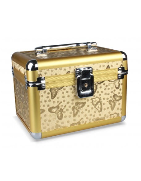 Kuferek na kosmetyki - Golden Butterfly - duży