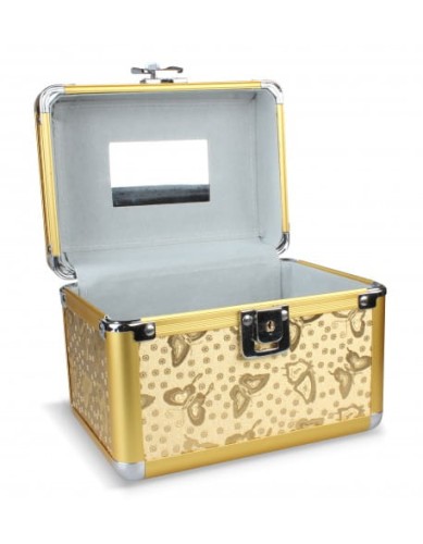 Kuferek na kosmetyki - Golden Butterfly - duży