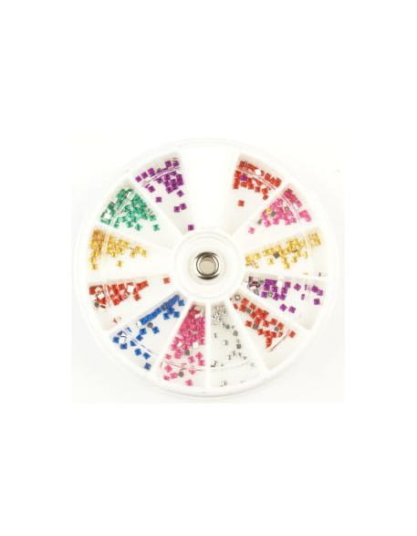 Ozdoby szklane w karuzelce (240szt.) - kawdraty