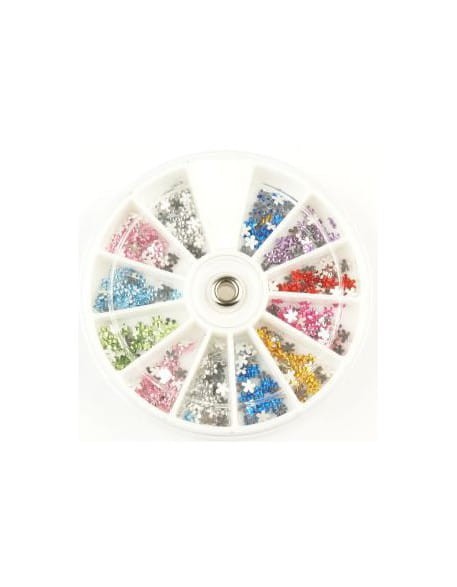 Ozdoby szklane w karuzelce (240szt.) - kwiatki