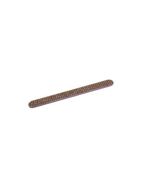 Pilnik do paznokci z cyrkoniami 17cm - pomarańczowy