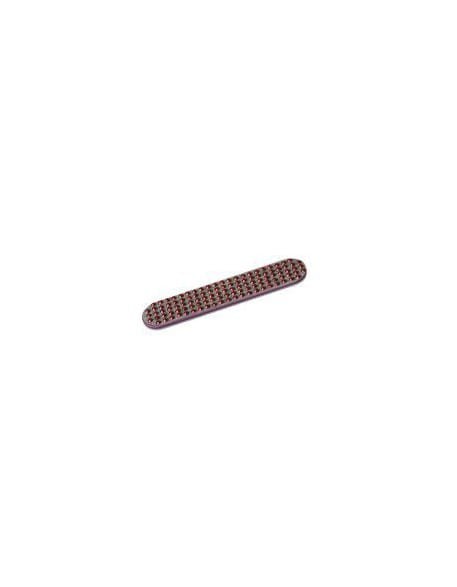 Pilnik do paznokci z cyrkoniami 9cm - czerwony