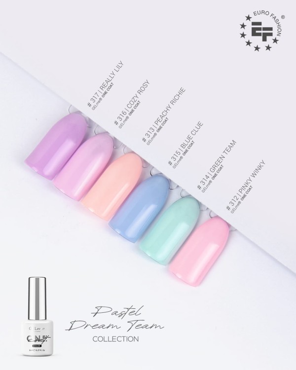 GELme ONE Coat kolekcja Pastel Dream Team
