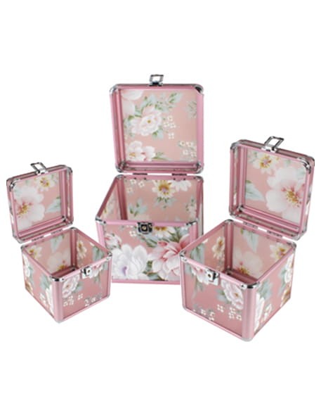 Kuferek na kosmetyki B1676 - zestaw 3szt