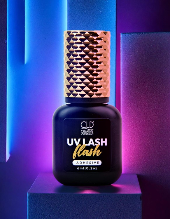 Klej do rzęs UV Clear LashFlash Adhesive 6ml - do metody UV