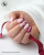 Żel RaNails TIXO Perfect Gel Builder w walentynkowej stylizacji paznokci.