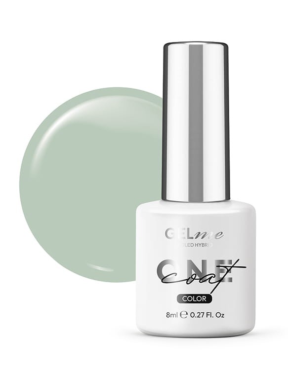 Lakier hybrydowy GELme ONE Coat UV/LED Hybrid ESN 8ml - #350 Ash Green - Mystic Collection