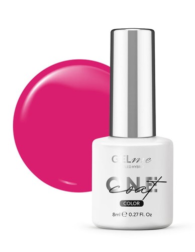 Lakier hybrydowy GELme ONE Coat UV/LED Hybrid ESN 8ml - #333 Neon Pink - NEON