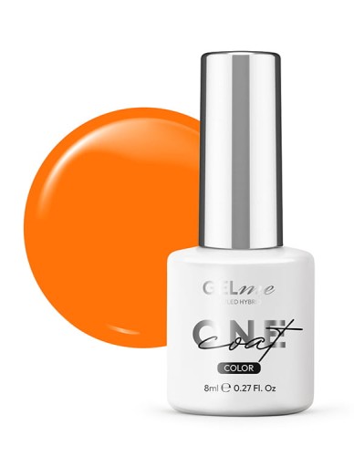 Lakier hybrydowy GELme ONE Coat UV/LED Hybrid ESN 8ml - #334 Neon Orange - NEON