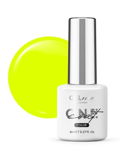 Lakier hybrydowy GELme ONE Coat UV/LED Hybrid ESN 8ml - #335 Neon Yellow - NEON