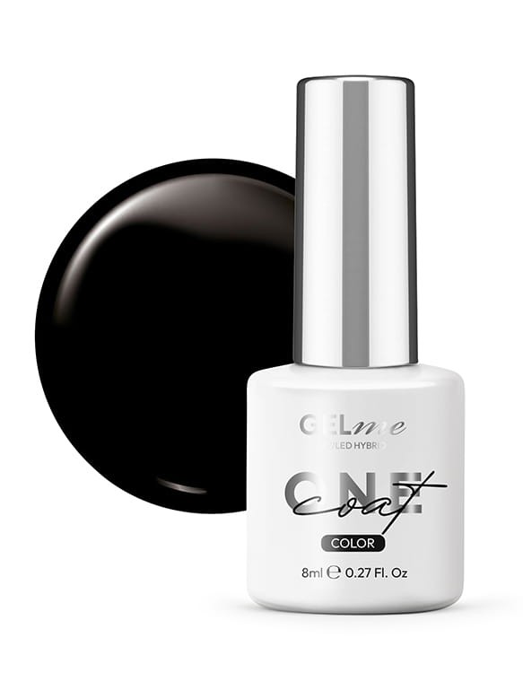 Lakier hybrydowy GELme ONE Coat UV/LED Hybrid ESN 8ml - #309 Classic Black - CLASSIC COLLECTION