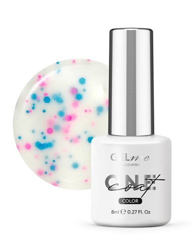 Lakier hybrydowy GELme ONE Coat UV/LED Hybrid ESN 8ml - #310 Classic White - CLASSIC COLLECTION