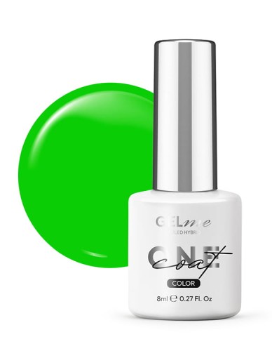 Lakier hybrydowy GELme ONE Coat UV/LED Hybrid ESN 8ml - #336 Neon Light Green - NEON