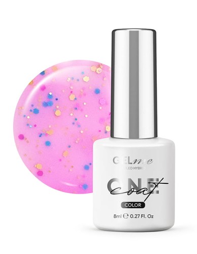 Lakier hybrydowy GELme ONE Coat UV/LED Hybrid ESN 8ml - #329 Cute Beads - LOVELY DOTS