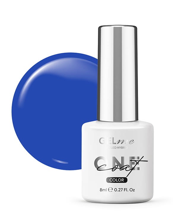 Lakier hybrydowy GELme ONE Coat UV/LED Hybrid ESN 8ml - #332 Neon Blue - NEON
