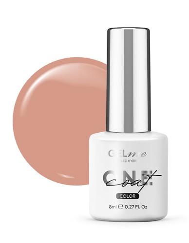 Lakier hybrydowy GELme ONE Coat UV/LED Hybrid ESN 8ml - #345 Mocha - Warm&Cozy Collection