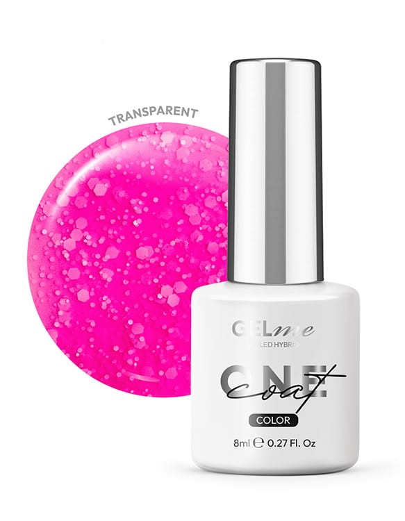 Lakier hybrydowy GELme ONE Coat UV/LED Hybrid ESN 8ml - #324 Sweet Sixteen - LET'S GET PARTY