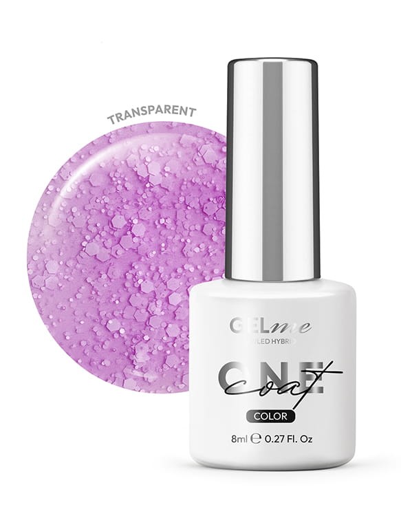 Lakier hybrydowy GELme ONE Coat UV/LED Hybrid ESN 8ml - #325 Happy Birthday - LET'S GET PARTY