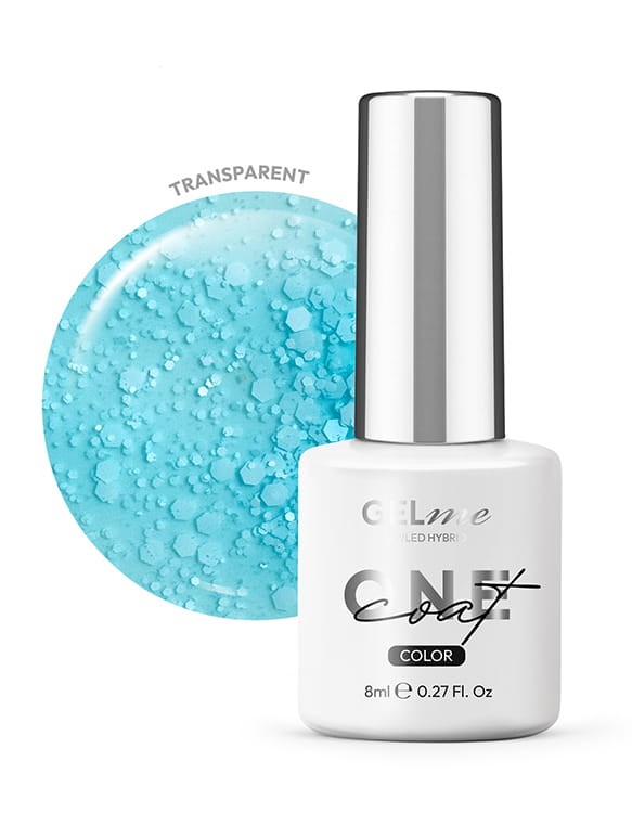 Lakier hybrydowy GELme ONE Coat UV/LED Hybrid ESN 8ml - #319 Pool Party - LET'S GET PARTY