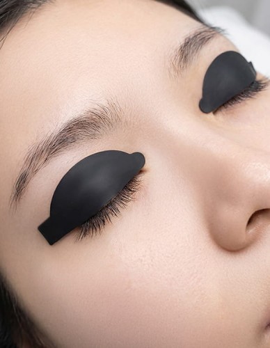 Podkładki silikonowe na powieki do metody UV CLD Silicone Black UV Patches