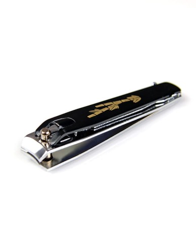 Metalowy obcinacz do paznokci z wzorem