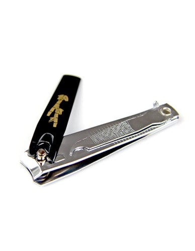 Metalowy obcinacz do paznokci z wzorem