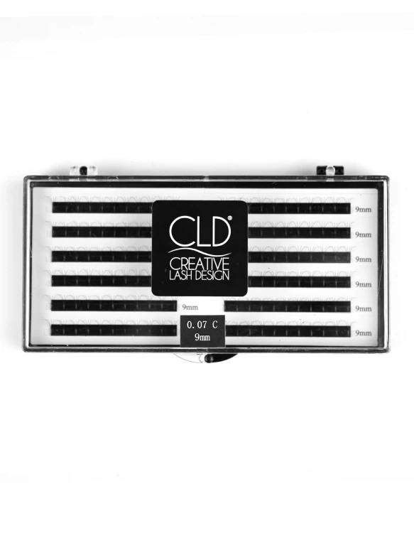 Rzęsy CLD 4D Volume Fans - gotowe kępki do przedłużania - C - 9mm