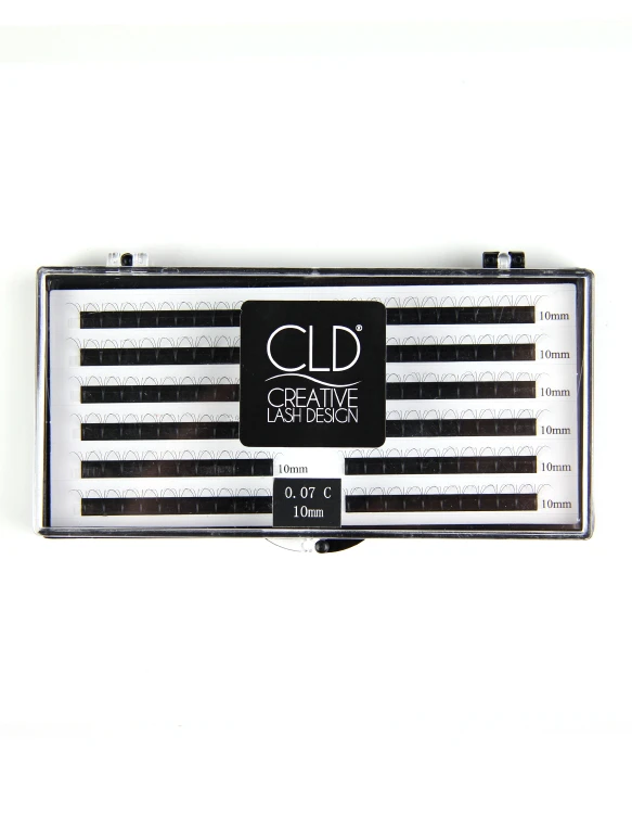 Rzęsy CLD 4D Volume Fans - gotowe kępki do przedłużania - C - 10mm