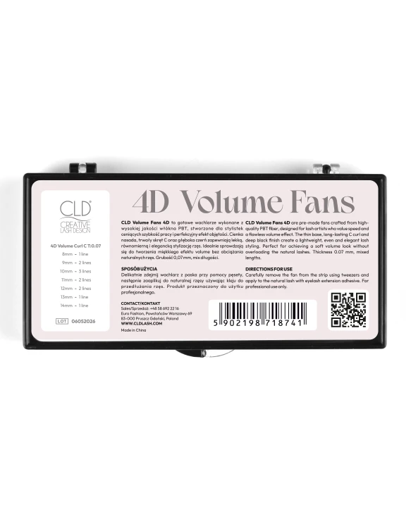 Rzęsy CLD 4D Volume Fans - gotowe kępki do przedłużania