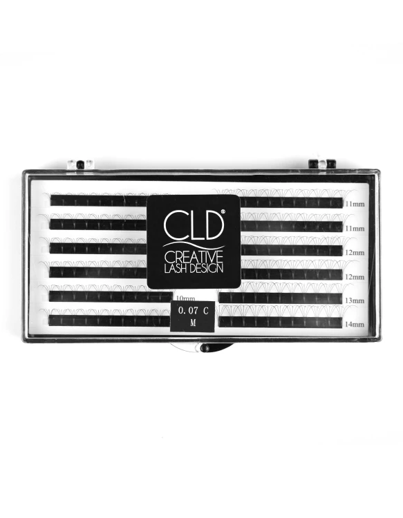 Rzęsy CLD 5D Volume Fans - gotowe kępki do przedłużania - C
