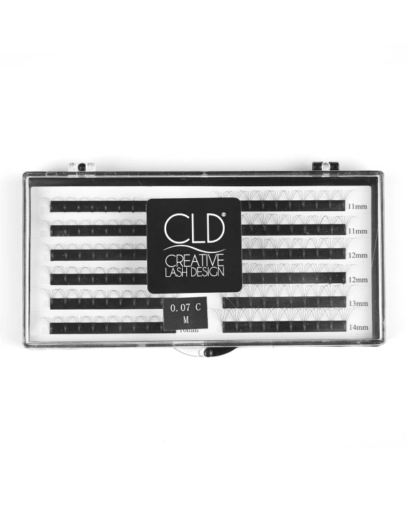 Rzęsy CLD 6D Volume Fans - gotowe kępki do przedłużania - C