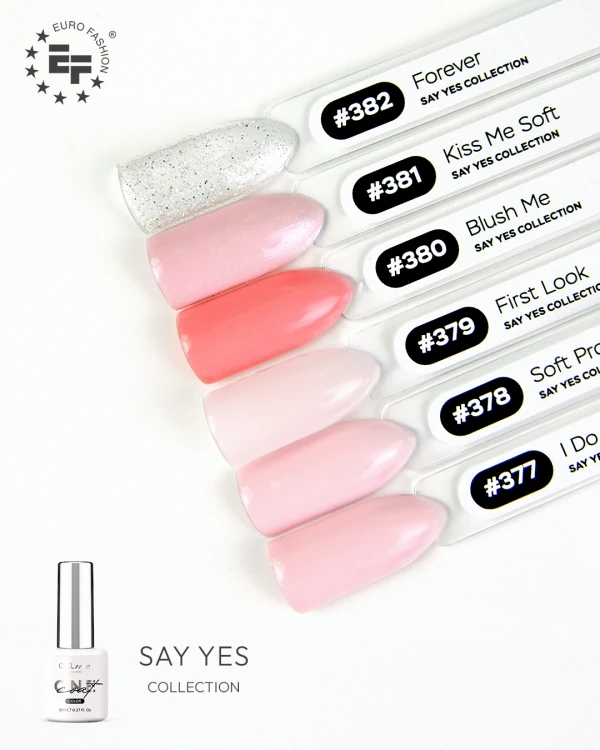 Ślubna kolekcja lakierów hybrydowych Say YES GELme ONE Coat.