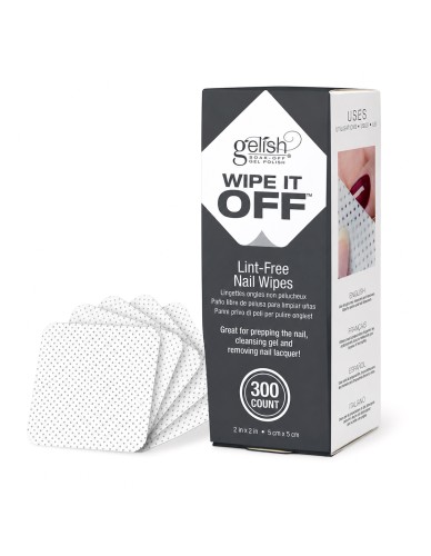 Gelish Wipe It Off Lint-Free Nail Wipes 5 × 5 cm – 300 Pack