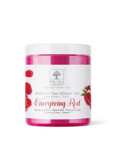 Olive Tree Spa Clinic Mineral Salt Energizing Red Hand Soak 500 g