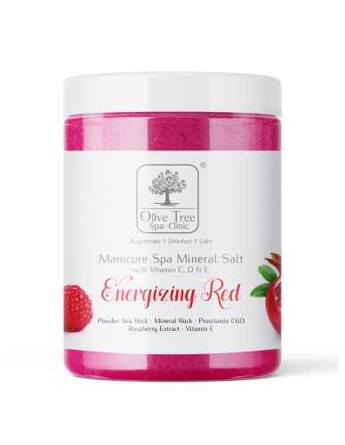 Olive Tree Spa Clinic Mineral Salt Energizing Red Hand Soak 1100 g