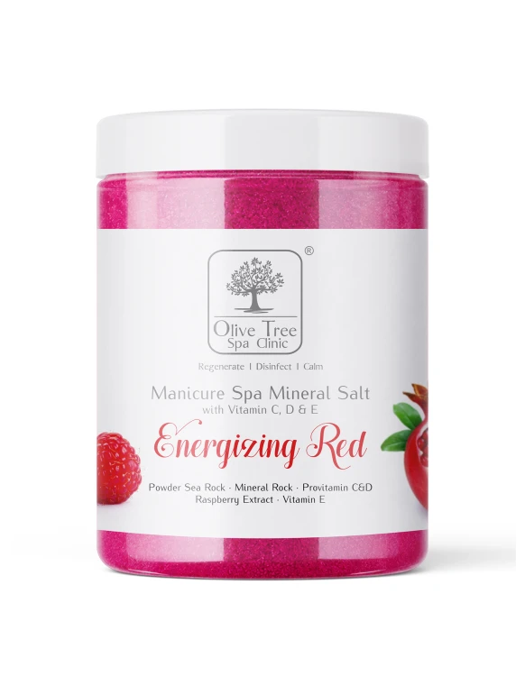 Olive Tree Spa Clinic Mineral Salt Energizing Red Hand Soak 1100 g