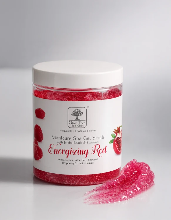Peeling żelowy do dłoni Olive Tree Spa Clinic Gel Scrub Energizing Red 200 g