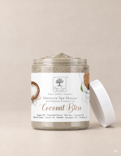 Maska glinkowa do dłoni Olive Tree Spa Clinic Masque Coconut Bliss 200 g
