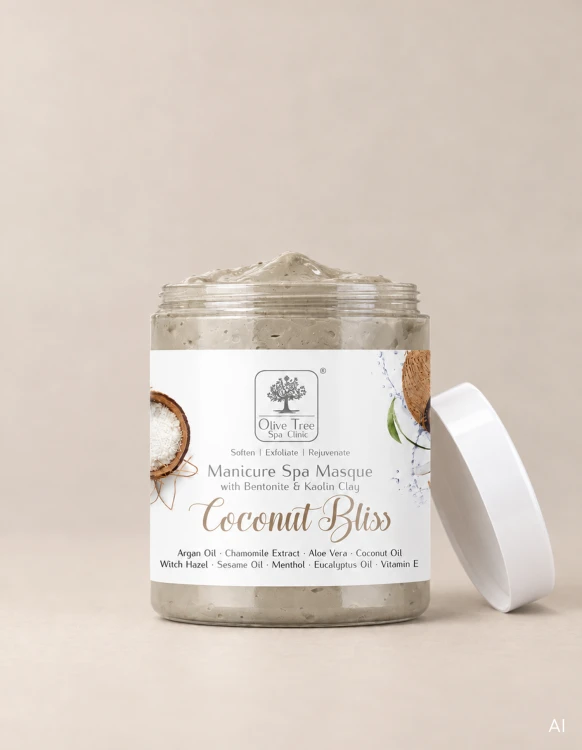 Maska glinkowa do dłoni Olive Tree Spa Clinic Masque Coconut Bliss 200 g