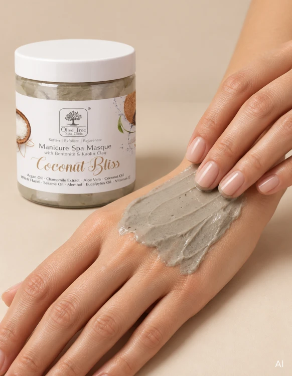 Maska glinkowa do dłoni Olive Tree Spa Clinic Masque Coconut Bliss 400 g