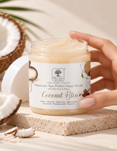 Peeling cukrowy do dłoni Olive Tree Spa Clinic Perfect Sugar Scrub Coconut Bliss 450 g