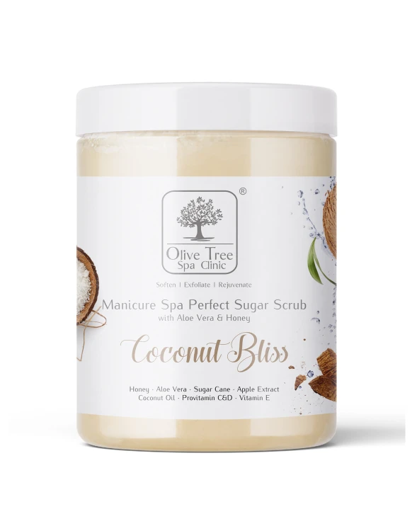 Peeling cukrowy do dłoni Olive Tree Spa Clinic Perfect Sugar Scrub Coconut Bliss 1000 g