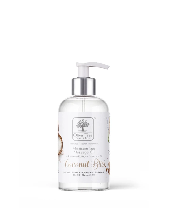 Olejek do masażu dłoni i ciała Olive Tree Spa Clinic Massage Oil Coconut Bliss 236 ml
